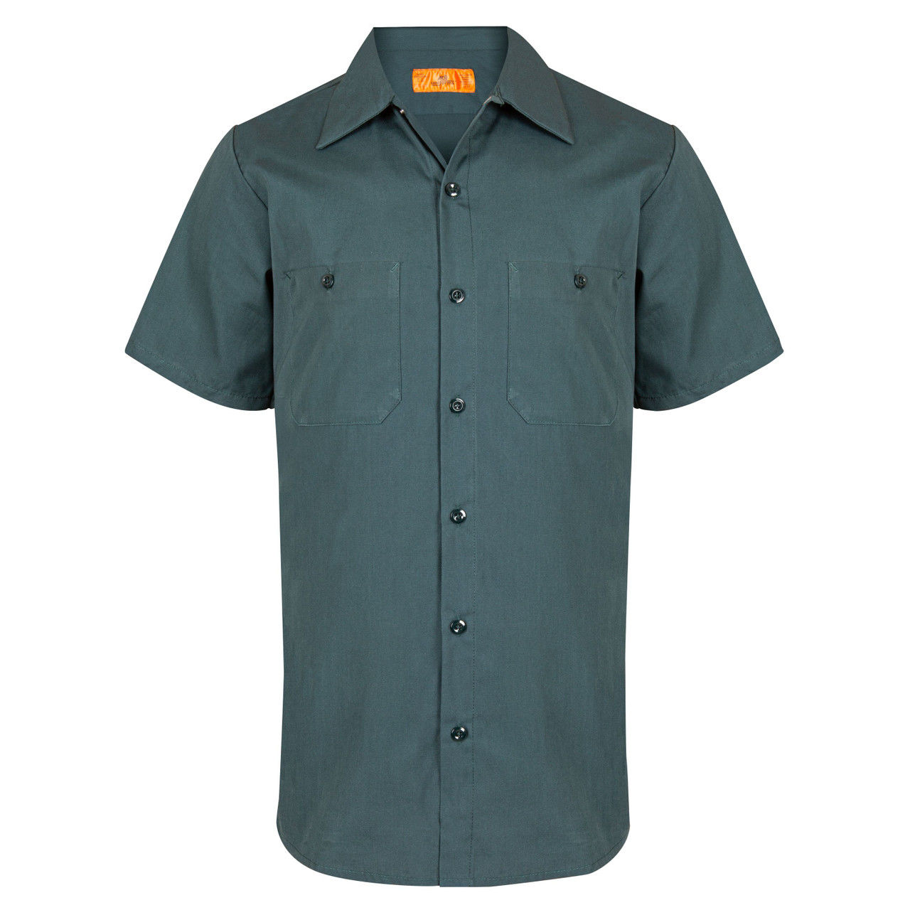 Are there different length options for the men's short sleeve work shirt?