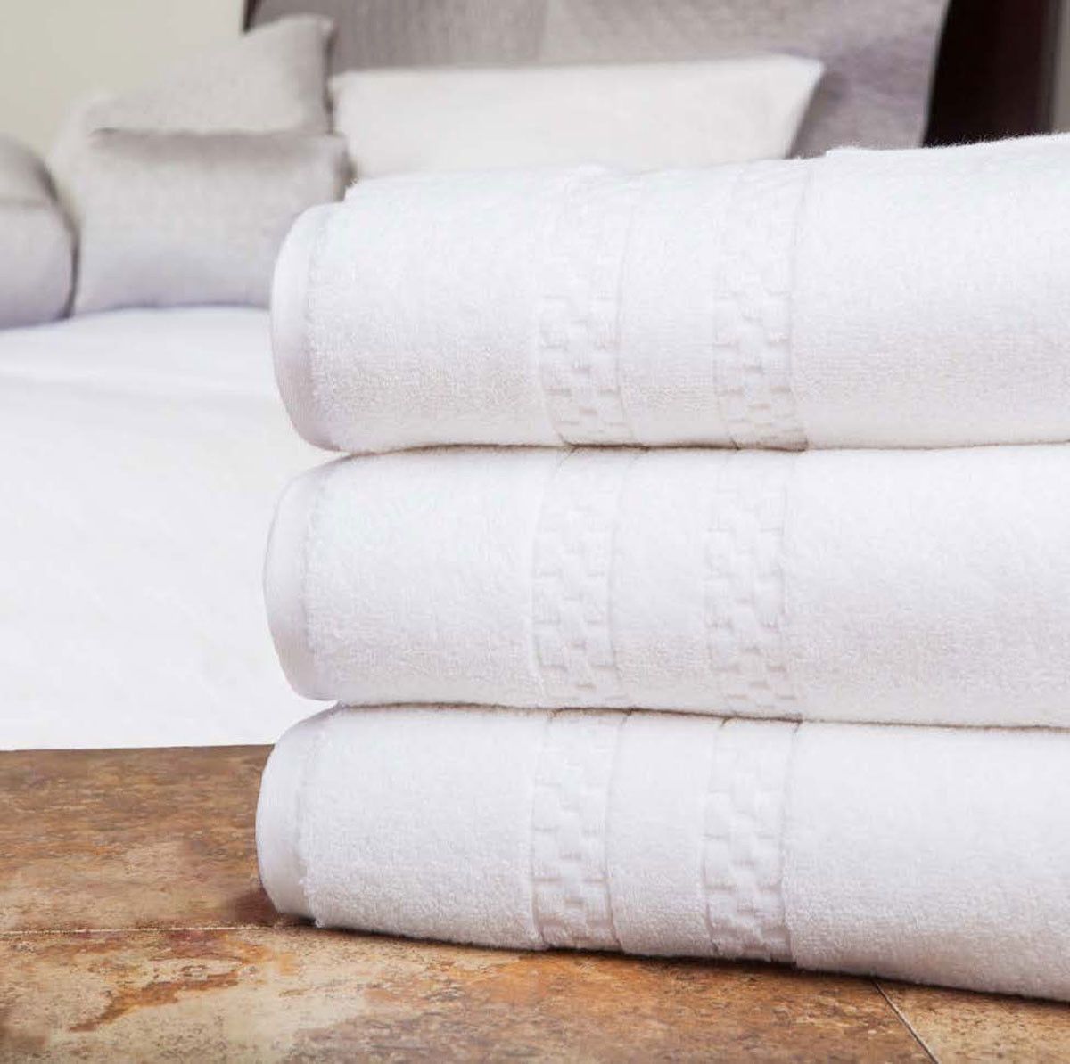 How can I experience the true texture and softness of the towels?