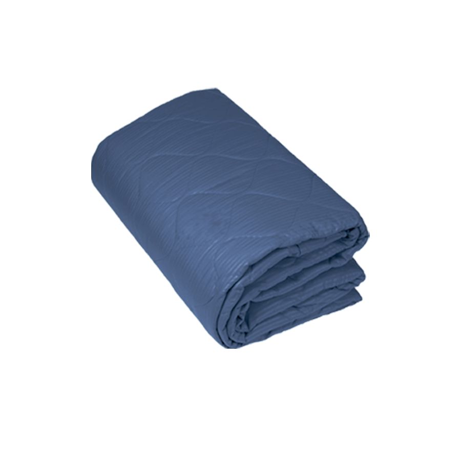 What color is the dark blue option for the bedspread?