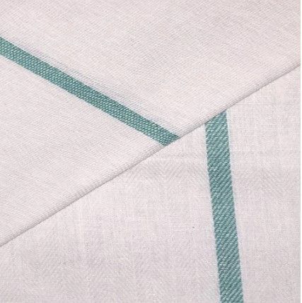 What is the fabric composition of the kitchen towel?