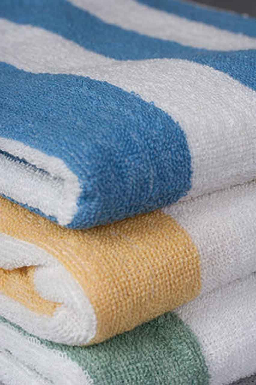 How do you wash colored beach towels?
