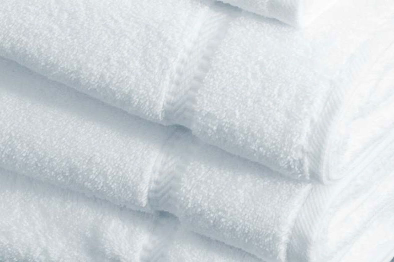 What are the Marbella Bulk Hotel Towels made of?