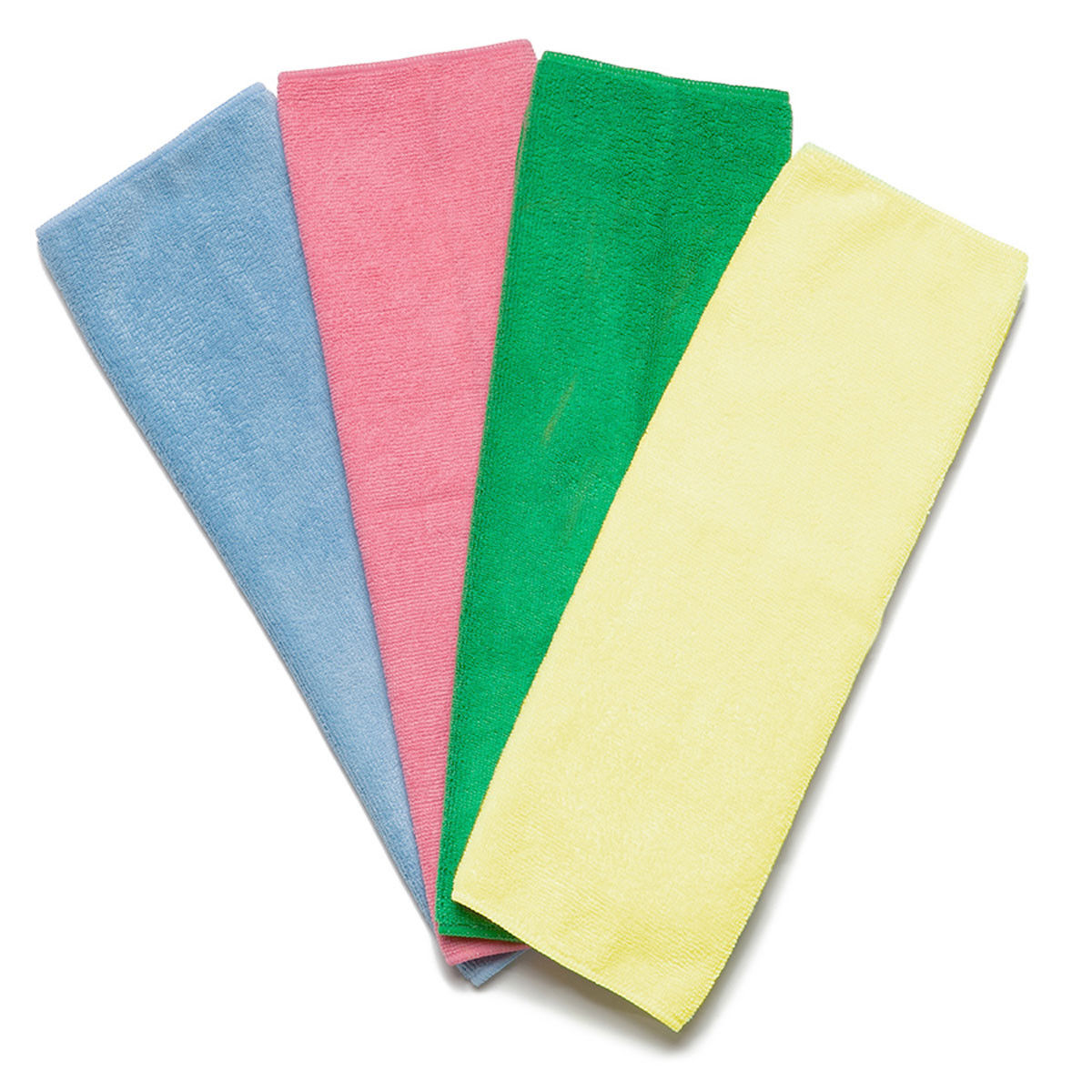 What colors are available for these bulk microfiber towels?