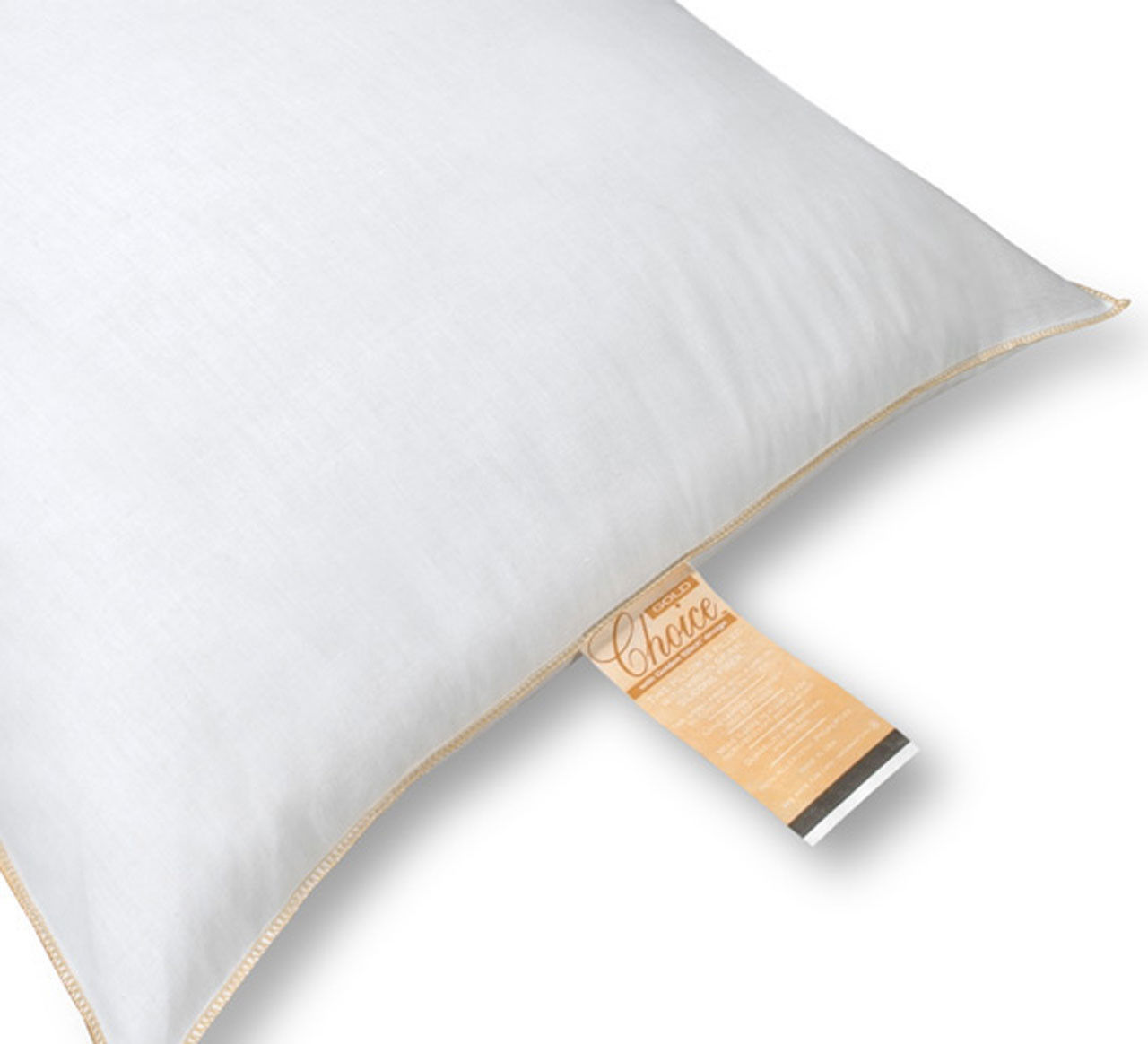 What keeps Super Gold Choice Pillows plump for such a long period?