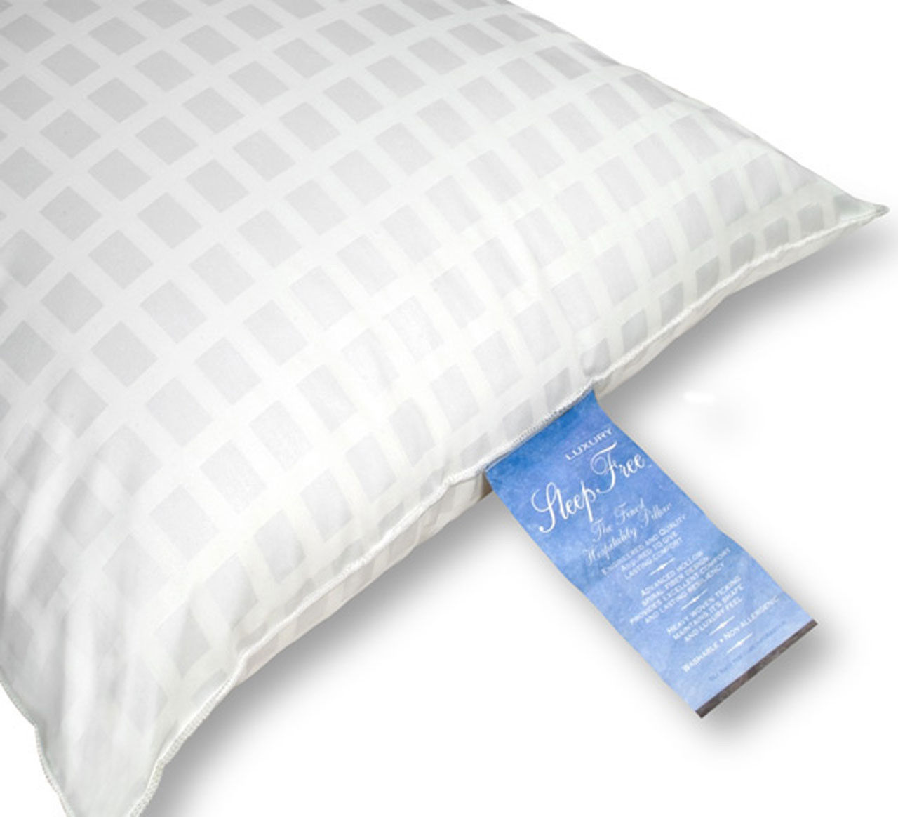 Can you specify the material used in the ticking of the Sleep Free Pillow?