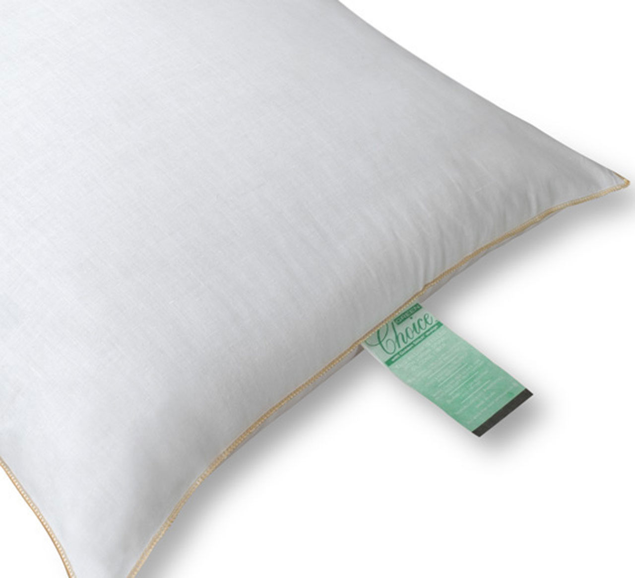 Can you tell me what the filling material is for Green Choice Pillows?