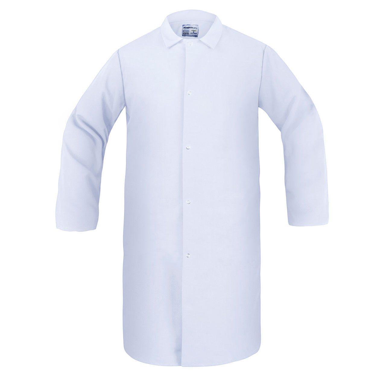 What material is the White Food Processing Frock made from?