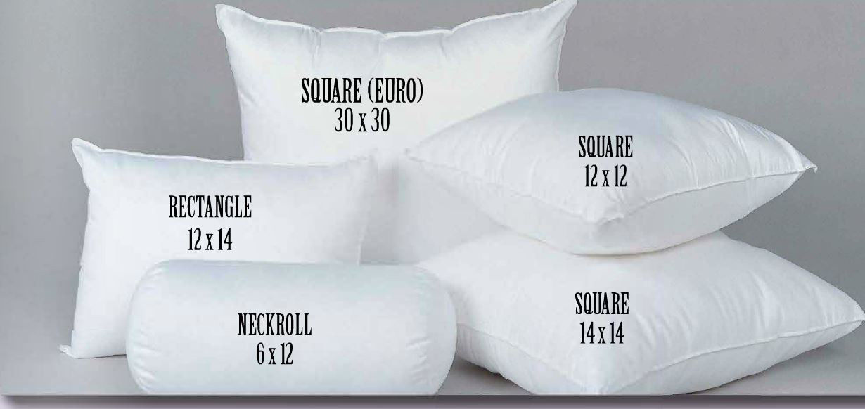 Are there different sizes available for the pillow forms?