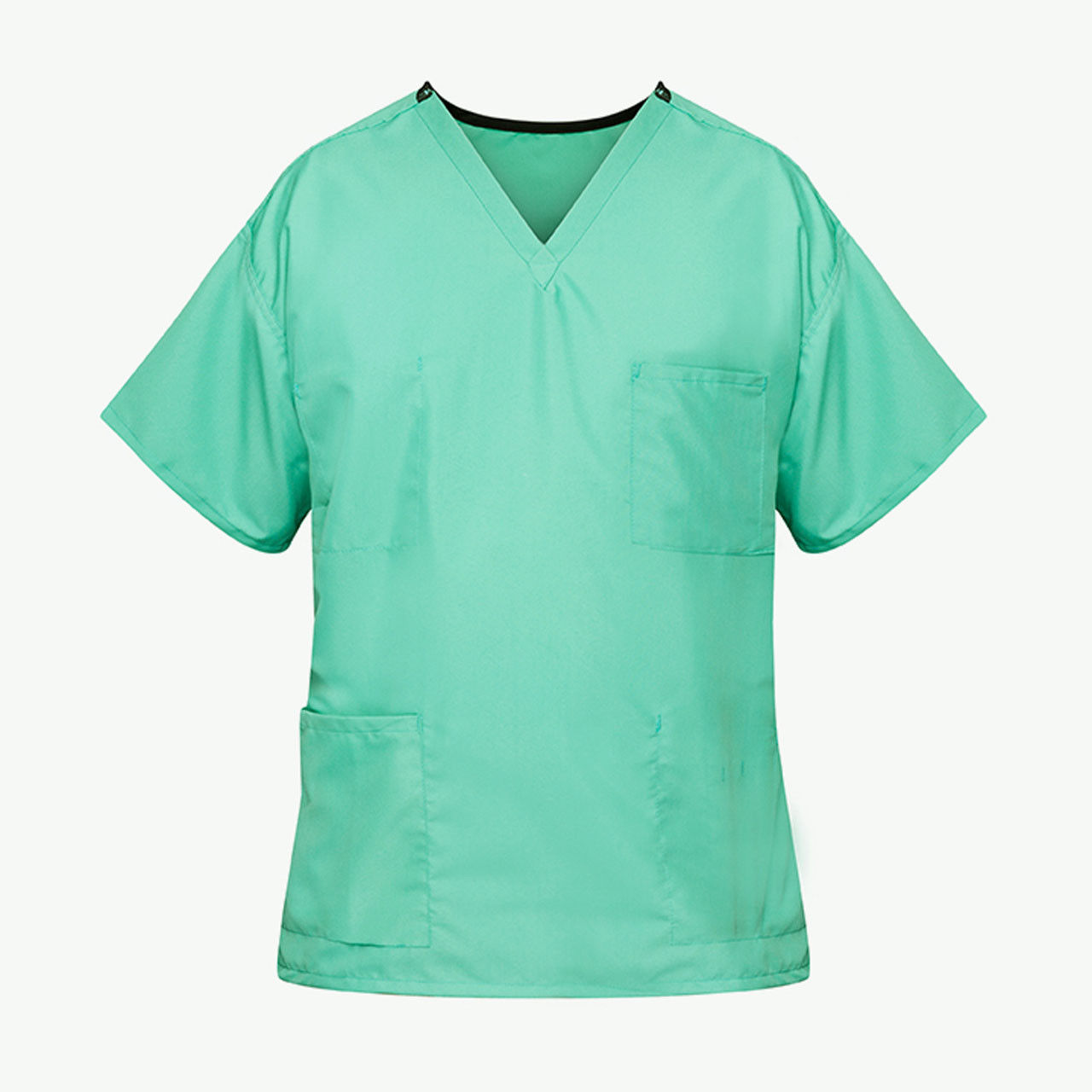 Unisex Reversible Scrub Top, Jade Green - Case of 24 Questions & Answers