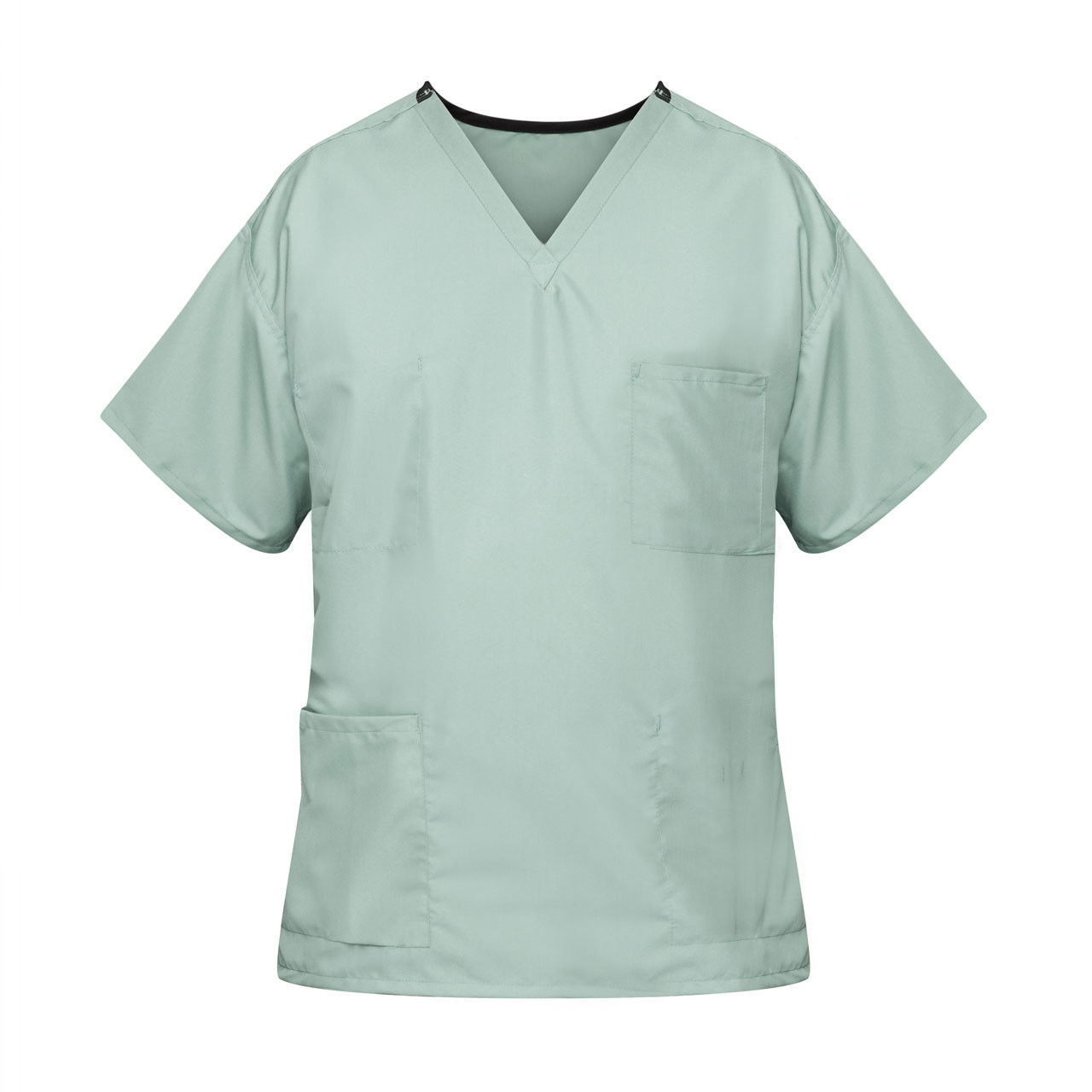 Unisex Reversible Scrub Top, Misty Green - Case of 24 Questions & Answers