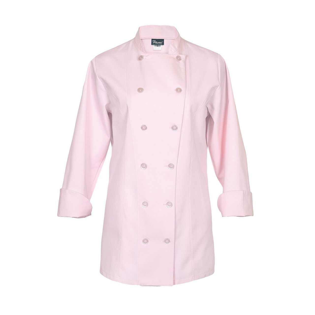 Womens Fitted Chef Coat L/S, Pink Questions & Answers