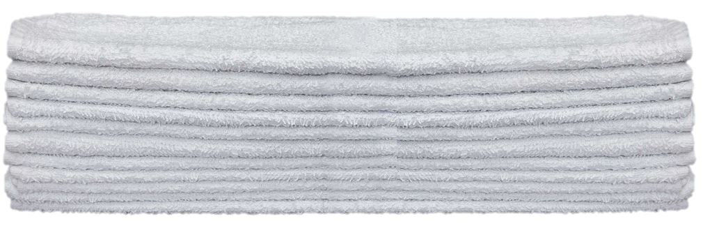 What are the available weights of bar towel imports like the Full Terry White Bar Mop Towels?