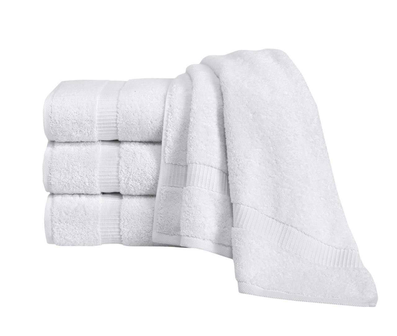 Where are the towels from the White Royal Turkish Towels Villa Collection made?