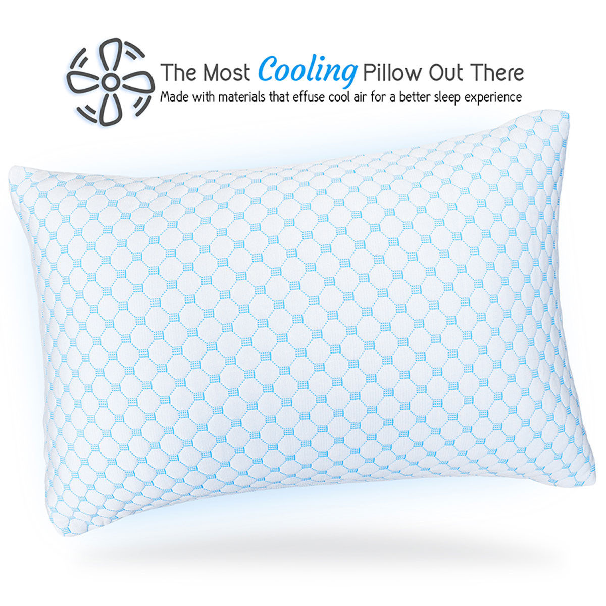 What is the mechanism behind the cooling effect of the Clara Clark Reversible Cooling Pillow?