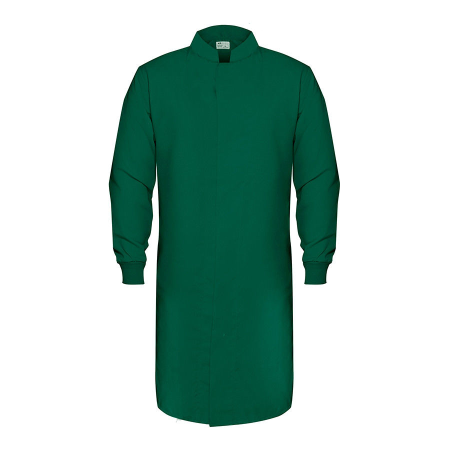 HACCP Knit Cuff Lab Coat, Forest Green Questions & Answers