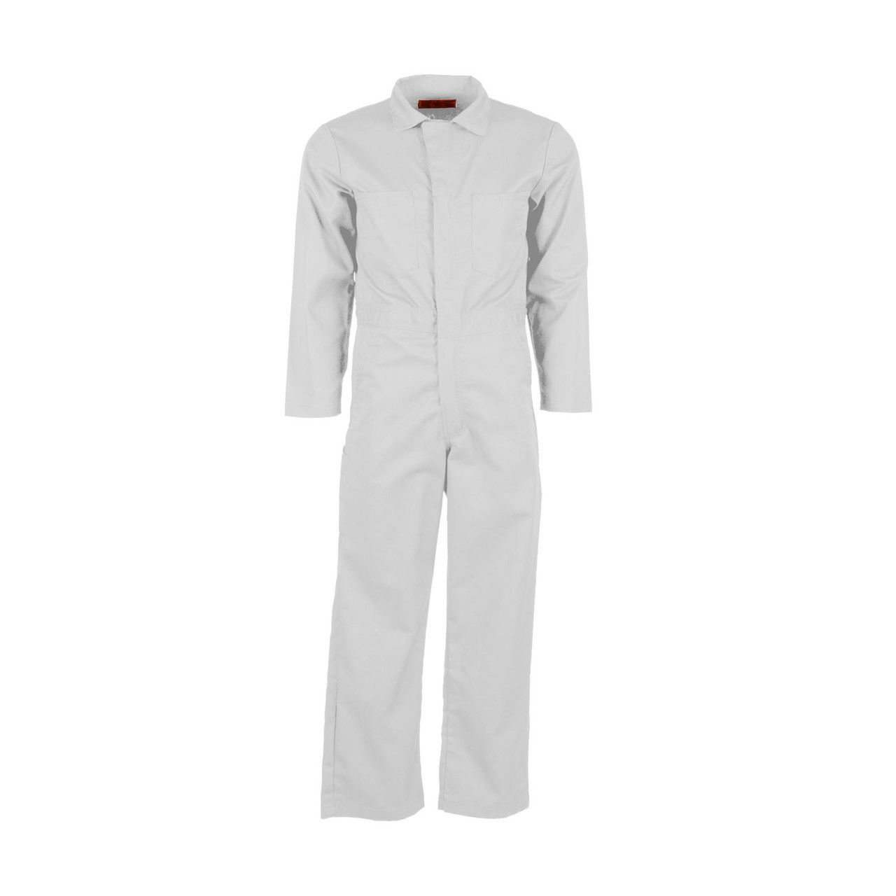What is the fabric composition of the white coveralls in the CV10WH by Pinnacle Textile?