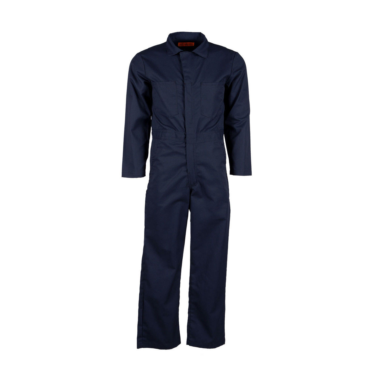 Can you provide a description of the navy coveralls, specifically the CV10NV model by Pinnacle Textile?