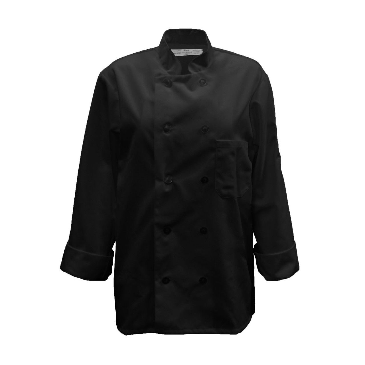 How many buttons does this chef coat have?