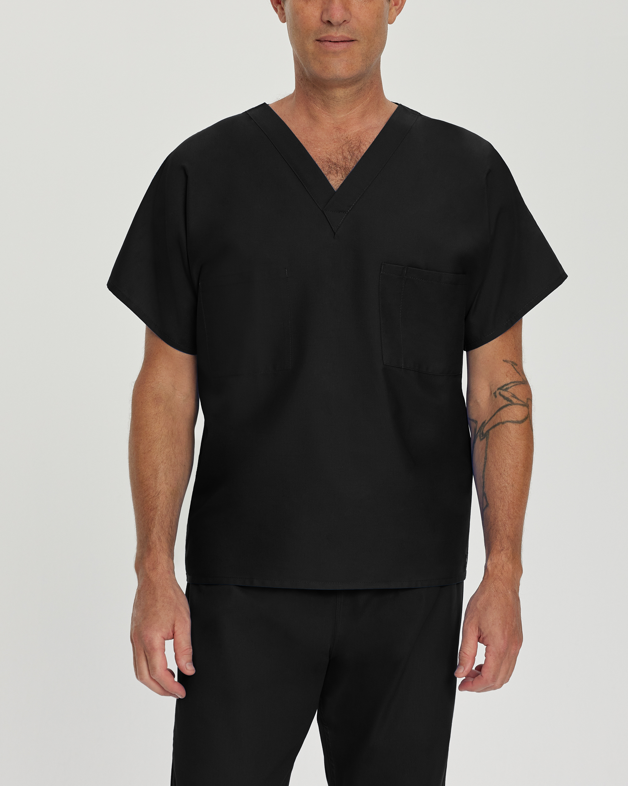 Landau Essentials V-Neck Scrub Top: 1 Pocket, Reversible, Unisex, Classic Relaxed Fit Medical Scrubs 7502 Questions & Answers