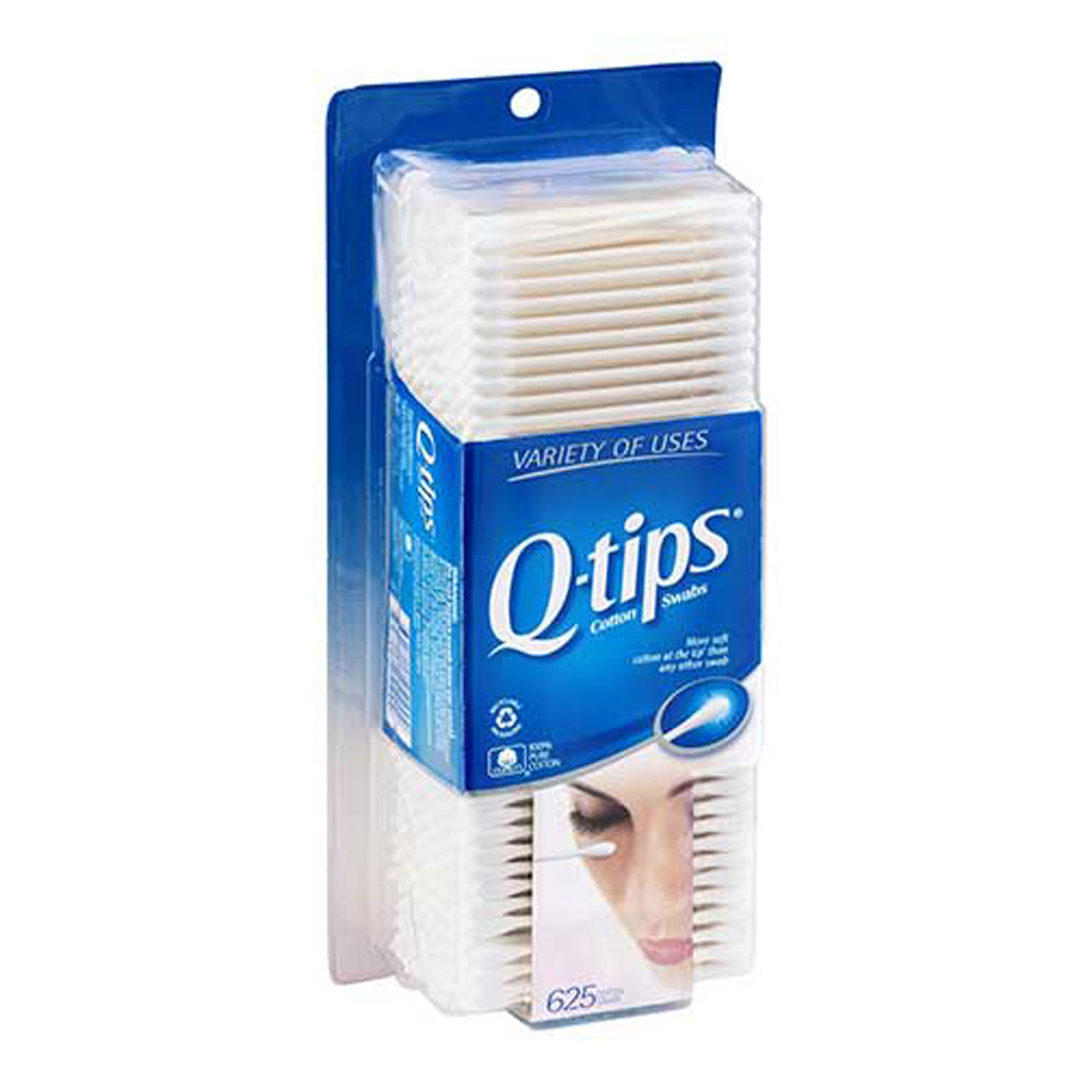 What material is the Q-Tips Safety Swabs, Family Size, 625 ct made of?