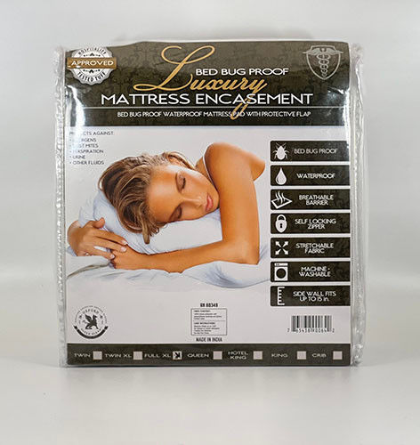 Can you describe the bed bug bed covers known as Luxurious Bed Bug Protective Cover With Zipper and Velcro?