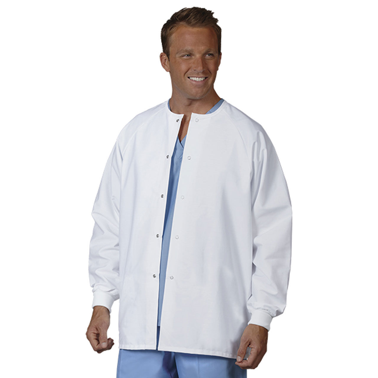 Wholesale Scrub Warm Up Jacket in White, Unisex, Bulk of 48 Questions & Answers