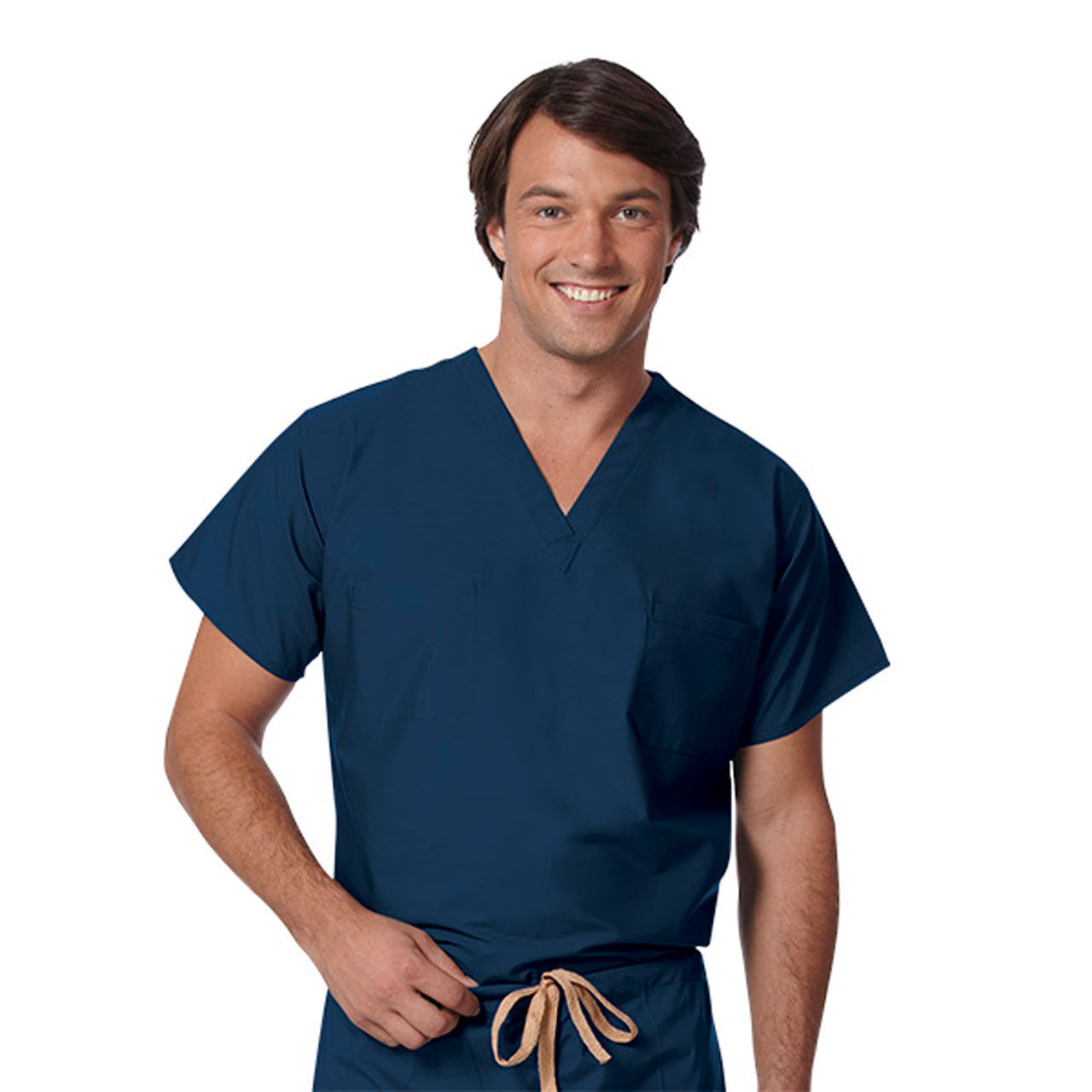 Does the navy surgical scrubs bottom have a closure?