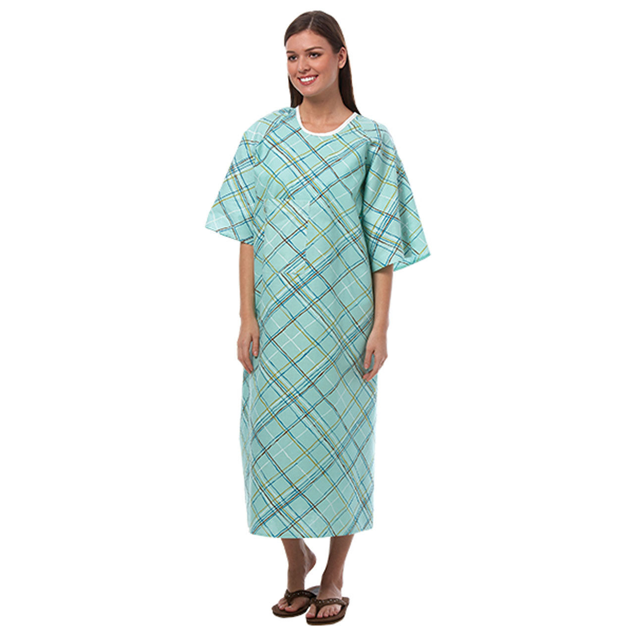 Fashion Seal Hospital Gown, Green - In Bulk Case of 240 Questions & Answers