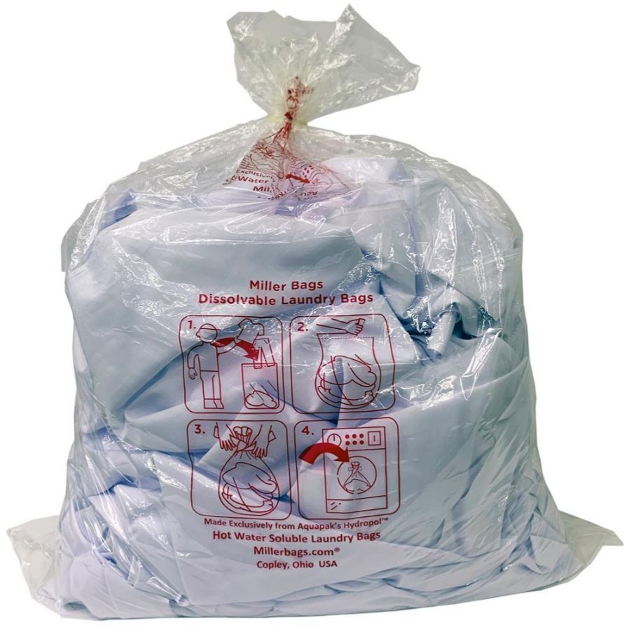 Before purchasing, what material are the Miller dissolvable bags made of?