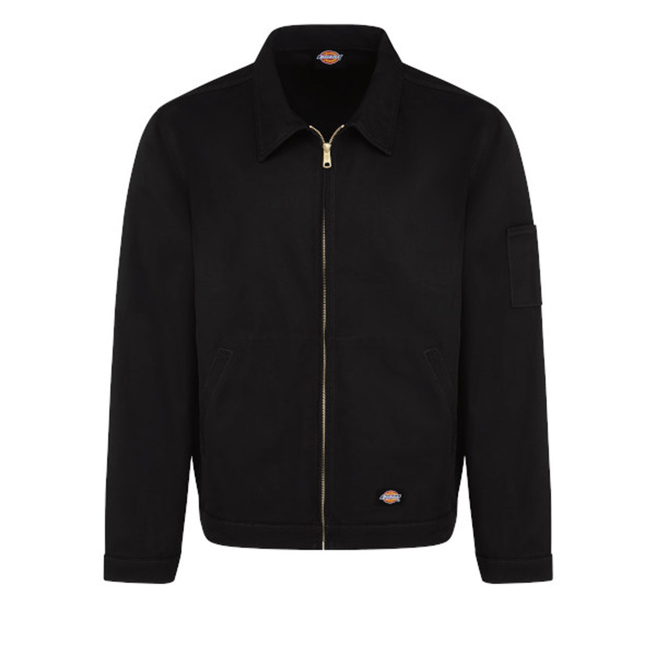 Is the Dickies Unlined Industrial Eisenhower Jacket resistant to wrinkles and stains?