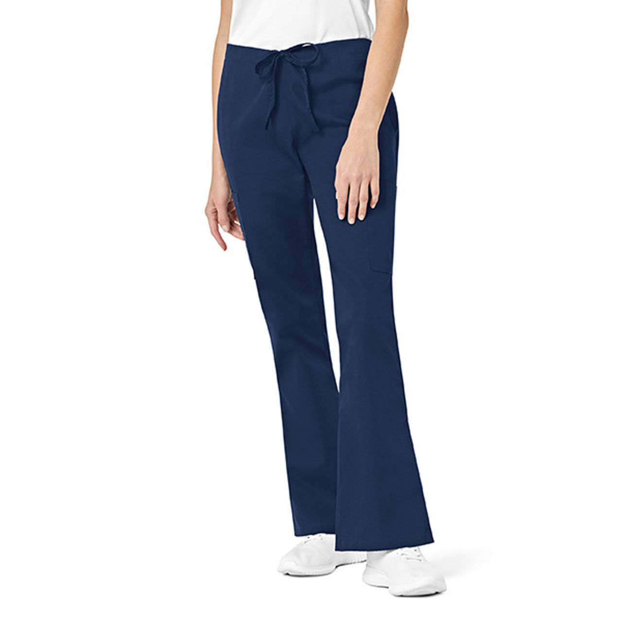What material are the Women's Flare Cargo Pants made of?
