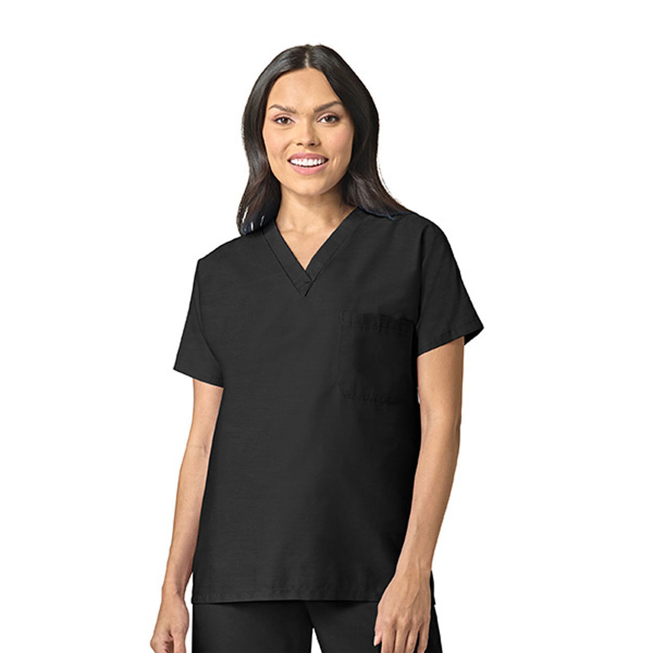 How many Black Scrub Tops come in a case?