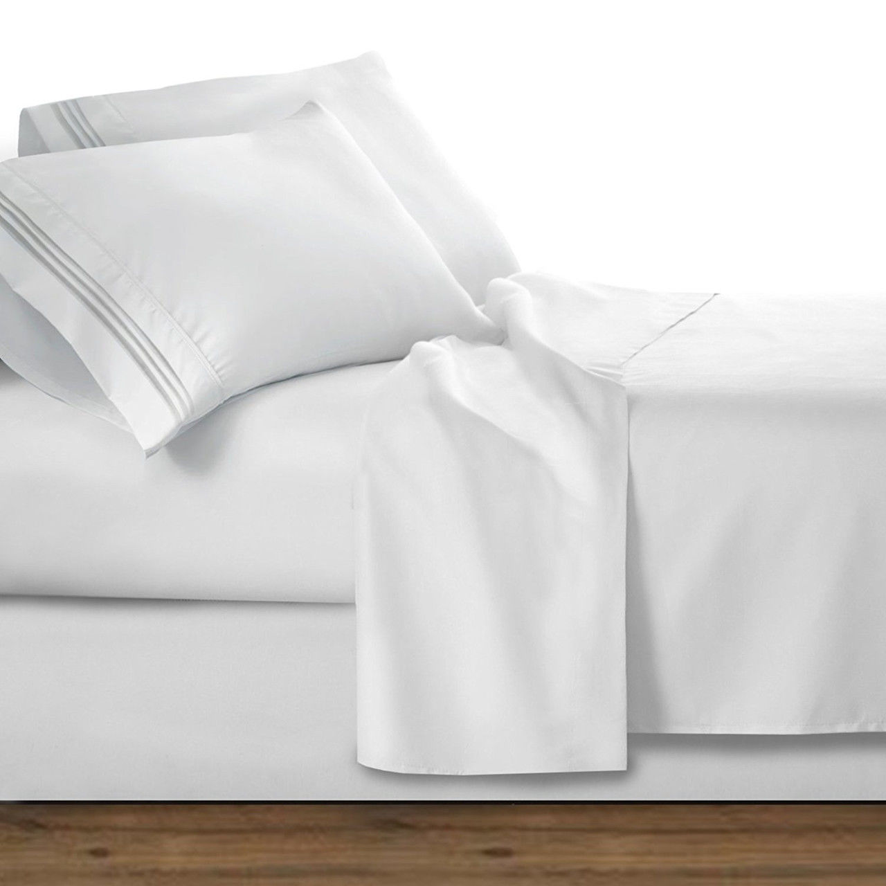 Does the microfiber blend in bed frames offer double brushed qualities?
