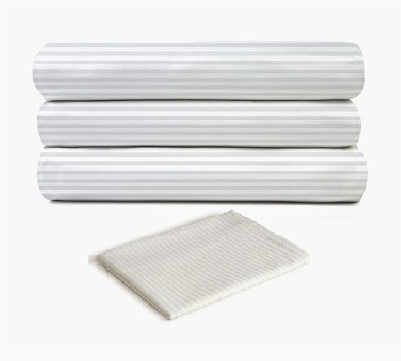 Does the hotel pillowcases wholesale by Golden Mills have a stripe variant?