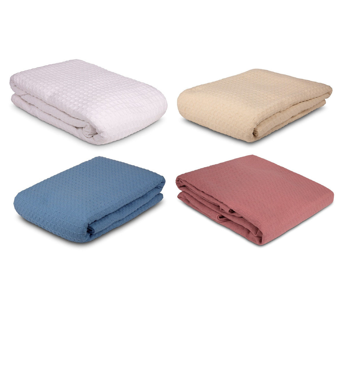 What industries are ideal for waffle weave blankets?
