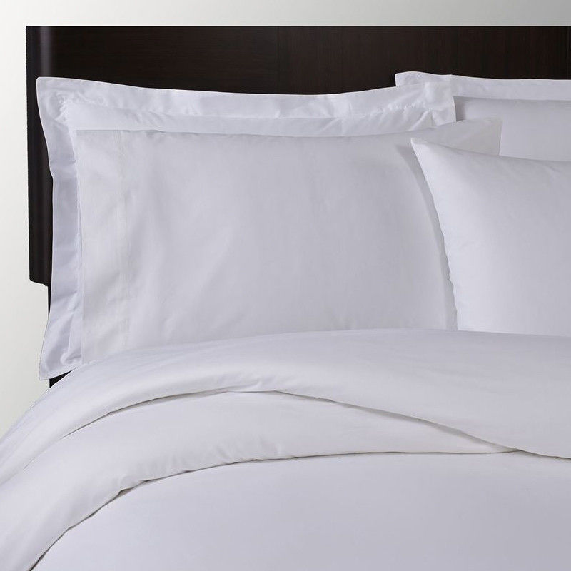 What is the composition of the T-250 Wholesale Hotel Linens Percale Wave Collection?