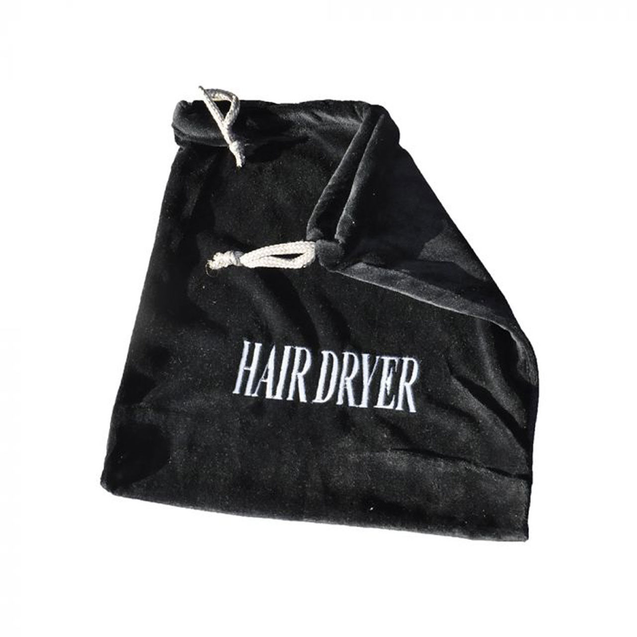 Hair Dryer Bag in Black with Embroidery Questions & Answers