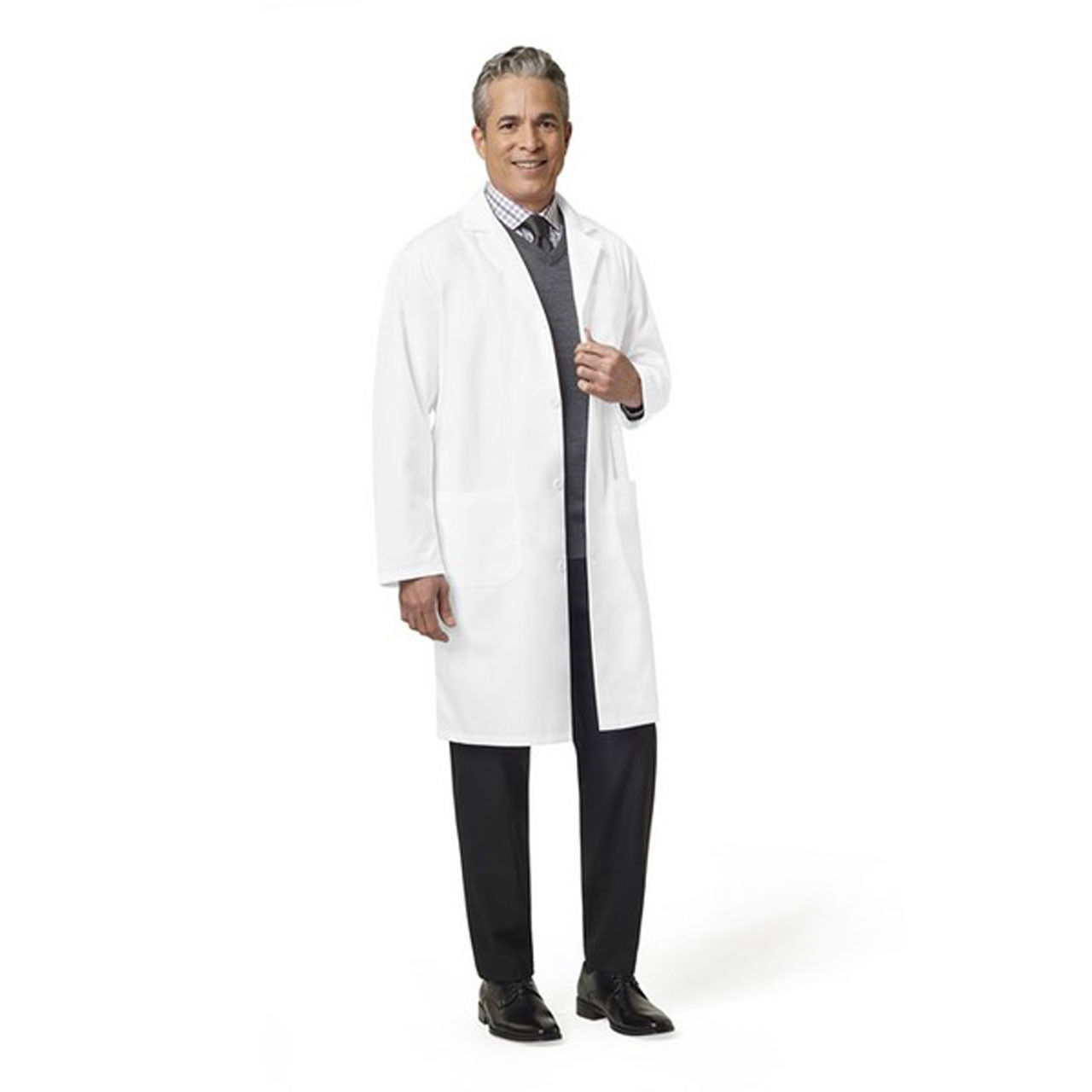 Is the Fashion Seal cotton lab coat available in different colors?