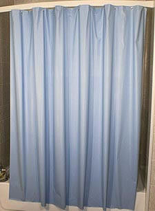 Will bleach ruin a plastic shower curtain?